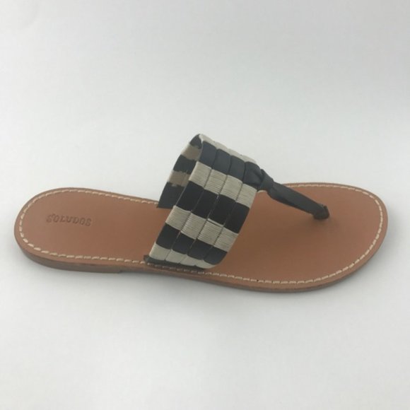 Soludos Multi Band Leather Thong Sandal - Picture 5 of 5